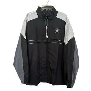 Vintage Raiders Sports Illustrated Windbreaker Dunbrooke Full Zip Size 2X NWT